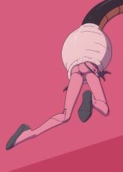 1girls 2022 ass big_tail cell_(dragon_ball) clothing crossover dragon_ball dragon_ball_z feet_up forced huge_tail legs_up mari_illustrious_makinami neon_genesis_evangelion pink_suit pussy_visible_through_clothes rebuild_of_evangelion shiny_ass struggling tail tail_bondage tail_bulge tail_grab tail_vore vore yugerov