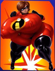 1girls ass bbw belly big_breasts big_lips brown_hair disney elastigirl fat female female_only helen_parr hourglass_figure hyper hyper_ass hyper_bimbo hyper_breasts large_ass latex latex_gloves latex_suit latex_thighhighs mabocorescant milf nipple_bulge nipples_visible_through_clothing overweight pixar pokies puffy_nipples smooth_skin superheroine the_incredibles the_incredibles_2 thick_lips thunder_thighs tight_clothing