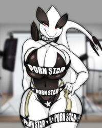 anthro big_breasts female lugia pokemon pokemon_(species) pokemon_only pornstar pornstar_(meme) seii3 tagme thick_thighs