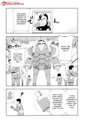 dialogue doujinshi english_text glasses kunikazu_okumura portrait robot tibonobannsann translated