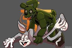 anal anal_sex animatronic anthro bugs_bunny five_nights_at_freddy's five_nights_at_freddy's_3 forced furry furry_only furry_tail geekirrational looking_at_viewer looking_pleasured looney_tunes male male_only male_penetrating rabbit rabbit_ears rabbit_humanoid rabbit_tail rape robot robot_humanoid springtrap springtrap_(fnaf)