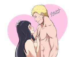 1boy 1boy1girl 1girls bandaged_arm bandages black_hair blonde_hair blue_eyes blush breasts breasts_against_chest couple hyuuga_hinata in_love long_hair looking_at_another looking_at_partner male/female naked naruhina naruto naruto:_the_last naruto_(series) naruto_shippuden romantic short_hair shounen_jump sideboob straight upper_body upper_teeth uzumaki_naruto vicio-kun violet_eyes wholesome