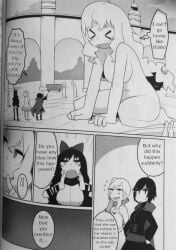 blake_belladonna comic giant giantess kometsubu larger_female ruby_rose rwby team_rwby weiss_schnee yang_xiao_long