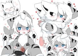 <3_eyes 4_fingers anal anal_sex animal_genitalia animal_penis anthro bedroom_eyes black_cum black_inner_ear black_penis black_sclera blue_eyes blush blush_lines bodily_fluids canid canine canis cephalopod changed_(video_game) changed_fan_artist chano chibi closed_eyes coleoid colored_cum cum cum_on_face cum_on_penis cumshot decapodiform domestic_dog duo ejaculation embrace fin fingers fish fur genital_fluids genital_slit genitals gesture grey_body hair heart hug hybrid interspecies kissing looking_at_another looking_at_viewer male male/male male_penetrated male_penetrating male_penetrating_male mammal marine mollusk multicolored_body narrowed_eyes nipples open_mouth orgasm_face patting_head pawpads paws penetration penis petting pink_penis precum presenting presenting_penis seductive sex shark shark_(changed) shark_tail simple_background slit speech_bubble squid_dog_(changed) striped_body stripes tears tentacle thumbs_up tiger_shark_(changed) unusual_bodily_fluids unusual_cum unusual_genital_fluids white_background white_body white_eyes white_fur white_hair