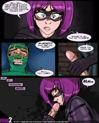 cheeba comic dave_lizewski erection fellatio handjob hit-girl kick-ass marvel mindy_macready oral penis straight_hair