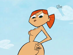 1girls breasts eye_contact looking_at_viewer pe_teacher_(robotboy) robotboy thick_thighs wide_hips