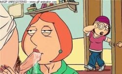 animated blowjob cum cum_in_mouth cum_inside family_guy fellatio female furronika human lois_griffin maddog_20/20 male meg_griffin straight