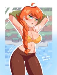 alex (minecraft) from minecraft by menmadraws