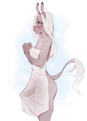 2022 anthro asinus blush donkey equid equine femboy frenky_hw genitals girly hair hi_res long_hair male mammal penis simple_background solo text translucent