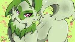 anthro furry game_freak green_theme nintendo pokemon pokemon_sv sam_eeveelutions sprigatito tagme