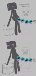 2koma ambiguous_gender anal anal_bead_pull anal_beads anal_beads_in_ass anal_juice anal_sex beads being_watched belly big_belly black_body black_skin blush blush_lines bodily_fluids comic creeper_(minecraft) duo ender_pearl enderman english_text grass grey_background hi_res humanoid lewdicrousart long_arms looking_at_another looking_back microsoft minecraft mojang penetration plant purple_eyes purple_sclera sex_toy sex_toy_in_ass sex_toy_insertion simple_background standing stomach_bulge sweat sweatdrop text video_games xbox_game_studios