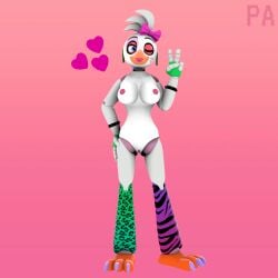 3d 3d_(artwork) accessory animatronic anthro avian bird chicken clothing coolioart cuffs_(clothing) digital_media_(artwork) female fingerless_gloves five_nights_at_freddy's five_nights_at_freddy's:_security_breach fnaf galliform gallus_(genus) genitals gesture glamrock_chica_(coolioart) glamrock_chica_(fnaf) gloves hair_accessory hair_ribbon hairbow handwear heart hi_res kissy_face legband machine phasianid phoenix_adverdale pussy ribbons robot scottgames solo solo_focus source_filmmaker steel_wool_studios sweatband v_sign video_games