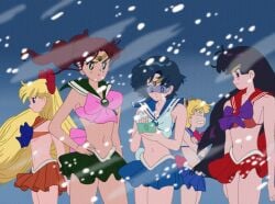 5girls ami_mizuno animated bikini_top bishoujo_senshi_sailor_moon black_hair blonde_hair blue_hair bow brown_hair clothing cold computer electronics female female_only flash frost frost_resistant frostproof gif human long_hair makoto_kino minako_aino multiple_girls north_pole personal_digital_assistant rei_hino sailor_jupiter sailor_mars sailor_mercury sailor_moon sailor_uniform sailor_venus skirt small_breasts snow snowstorm swimsuit the_cold_never_bothered_me_anyway usagi_tsukino wind winter