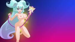 1girls big_breasts blue_hair breasts crush_crush female female_focus female_only game_cg long_hair naked nipples nude nude_female pamu_(crush_crush) sad_panda_studios smile smiling solo tongue tongue_out video_games