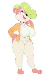 anthro breasts clothed clothing conker's_bad_fur_day female female_focus female_only fur furry furry_only habbi rareware solo source_request standing tail thick_thighs thighs usnarbit year_request