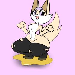 black_legwear female female_focus female_only fox fox_ears fox_girl fox_humanoid fox_tail furry legwear legwear_only open_mouth orphaneater123_(artist) peeing peeing_on_floor pissing_on_floor puddle ripped_clothing sitting_in_urine sitting_pee smile smiling smiling_at_viewer solo solo_female squatting stockings stockings_only tail thighhighs thighhighs_only torn_clothes torn_clothing torn_legwear torn_pantyhose torn_thighhighs urinating urinating_female urination urine urine_on_floor urine_pool urine_puddle