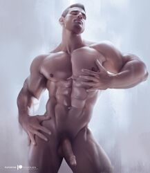 1boy abs art balls ballsack beefy big_biceps bodybuilder dmitry_averyanov fit foreskin foreskin_folds huge_pecs human intact male male_nipples male_only male_pubic_hair manly masculine muscles muscular_male nude_male onlyfans_model pecs penis pornstar real_person retracted_foreskin scrotum semi-erect silverjow smooth_penis smooth_skinned_male solo testicles uncut