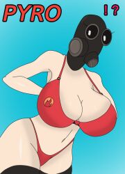 1girls ? ?! big_ass big_breasts big_butt bikini breasts diyunk female female_only fempyro hourglass_figure solo tagme team_fortress_2 valve