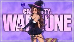 aches aches_gaming broom_riding broomstick e-girl halloween_costume witch witch_costume witch_hat