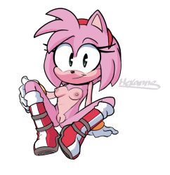 amy rose from sega by hexanne