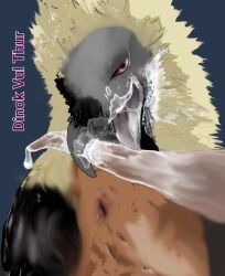 accipitriform avian beak beak_fetish bird bodily_fluids cum cum_in_beak cum_in_mouth cum_inside duo fellatio feral genital_fluids male male/male oral penile sex vulture