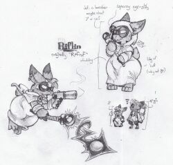 big_butt chubby crossover cultist fat furry furry_only fusion goggles gremlin_(spiral_knights) gun heavy huge_butt huge_hips iskawhiskers mage magic magician obese original_character pear riflin robe scepter shortstack sorcerer spiral_knights tagme wand wide_hips