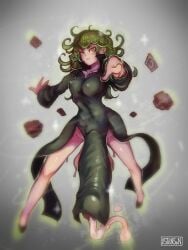 big_breasts breasts condom condom_wrapper cum esper futa_only futanari huge_balls huge_cock huge_testicles one-punch_man penis pwcsponson tagme tatsumaki telekinesis useless_clothing