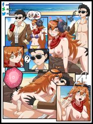 1boy 1girls alejo_el_cuervo allexxiss anus beach bikini caroline_(metal_slug) cum cum_inside cum_on_face impregnation metal_slug metal_slug_attack original_character ovum sex snk straight tagme vaginal_penetration