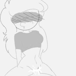 black_and_white blush cowgirl_position cum_in_pussy jaiden_animations katzgreed youtube youtuber