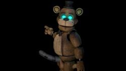 bear black_nose blue_eyes brown_bear brown_skin cinema4d five_nights_at_freddy's fnaf freddy_(fnaf) male male_only no_humans non-human robot_penis