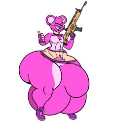 big_penis cuddle_team_leader fortnite gun muffyhecc penis_under_clothes tagme wide_hips