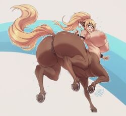 1girls 2020 animal_pussy anus areolae big_breasts big_butt breasts centaur centauress centorea_shianus equine_pussy huge_breasts huge_butt monster_girl monster_musume_no_iru_nichijou nipples nude puffy_anus pussy rear_view secretly_saucy