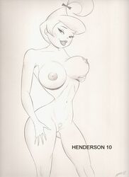 2010 hanna-barbera henderson judy_jetson monochrome nipples tagme the_jetsons