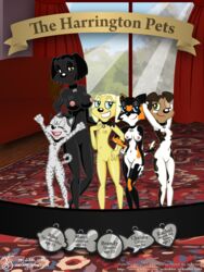 anthro brandy_&_mr_whiskers brandy_harrington canine disney disney_channel dog female female_only fur furry mammal mr._j multiple_girls nipples tagme toon_disney