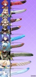 6+futas absurd_res animal_genitalia animal_penis balls big_penis brighid_(xenoblade) canine_penis chart cock_comparison cock_sock dahlia_(xenoblade) dark-skinned_futanari dark_skin digital_media_(artwork) erection futa_only futanari genitalwear hires huge_cock human humanoid humanoid_penis kushishekku light-skinned_futanari light_skin measurements meme morag_ladair_(xenoblade) mythra_(xenoblade) newt_(xenoblade) nia_(blade) nia_(xenoblade) nintendo pale_skin penis penis_size_chart penis_size_comparison penis_size_comparison_meme penis_size_difference perun_(xenoblade) pyra_(xenoblade) stats xenoblade_(series) xenoblade_chronicles_2 zenobia_(xenoblade)