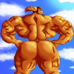 1boy 2023 ass big_ass furry furry_only gay imafrnin male male_only muscular ratchet_(ratchet_and_clank) ratchet_and_clank solo video_games yaoi