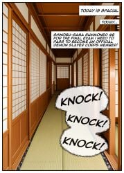 ai_generated comic demon_slayer english_text kimetsu_no_yaiba kochou_shinobu parody shinobu_kocho speech_bubble text