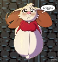 big_breasts breasts female furry huge_breasts hyper_pregnant justkindofhere mina_(mina_the_hollower) pregnant ready_to_pop tagme thick_thighs wide_hips