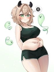 2025 artist_request big_breasts blonde chubby chubby_female green_eyes naplings_(nimi_nightmare) nimi_nightmare tagme tapir_ears virtual_youtuber