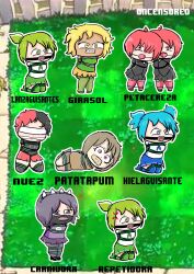 bondage concept_art late latesitoo multiple_girls oncensored oncensored_(artist) one_coin plants plants_vs_zombies schoolgirl sunflower_(pvz)