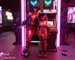 2futas 3d 3d_(artwork) armor big_balls big_boobs big_breasts big_penis big_thighs black_hair blender blonde_hair blue_eyes brn0 erection_under_skirt fishnet_armwear fishnet_legwear fishnets futa futa_focus futa_on_futa futa_only futanari hair_ribbon heels heels_only jacket jacket_open large_balls large_breasts large_penis large_testicles large_thighs light-skinned_futa light-skinned_futanari light_skin magik_(illyana_rasputin) magik_(infernal_idol) magik_(marvel_rivals) marvel marvel_rivals musclegut muscular muscular_futa open_jacket open_toe_shoes peni_parker peni_parker_(marvel_rivals) ponytail pubes pubic_hair red_eyes self_upload size_difference size_swap skirt sneakers socks veiny_penis watermark