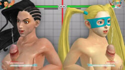 2boys 2girls 3d 3d_(artwork) boobs brazilian_female breasts capcom cum cumshot curvy dark-skinned_female female japanese_female laura_matsuda light-skinned_female looking_at_penis looking_down male nipples nude nude_female nude_male paizuri penis pov rainbow_mika seductive sex sfm source_filmmaker street_fighter street_fighter_alpha street_fighter_alpha_3 street_fighter_iii street_fighter_iii:_3rd_strike street_fighter_v suprised suprised_look tan_skinned_female titfuck titjob tits voluptuous voluptuous_female wrestler