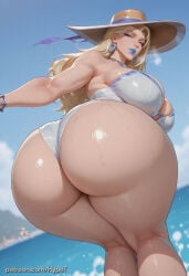 1girl ai_generated alternate_version_at_source ass_focus beach big_ass big_breasts big_butt big_hips blonde_hair breasts child_bearing_hips emma_frost emma_frost_(marvel_rivals) hips_wider_than_shoulders huge_ass huge_breasts huge_legs hypet legs long_hair marvel marvel_rivals shiny shiny_skin steam steaming_body sweating swimsuit tagme tall taller_female thick thick_ass thick_hips thick_legs thick_thighs thighs video_game_character video_games wide_hips