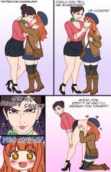 2girls age_difference anilingus ass ass_grab ass_worship canonlewd comic cunnilingus female_only femdom girls_und_panzer height_difference high_heels kissing lezdom lezsub milf orange_hair student student_and_teacher takebe_saori teacher teacher_and_student thigh_thighs thighhighs yuri