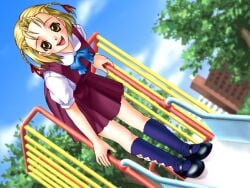 1girl 90s game_cg girlfriend joy_ride