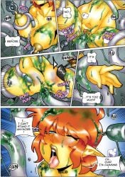 anal breast_play fluids madproject_(artist) pointy_ears restrained spanking sprocket_(skylanders) tentacle_penetration tentacle_sex