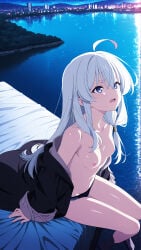 ai_generated ass beautiful breasts girl majo_no_tabitabi naked naked_female nude pussy seductive sexy sexy_body