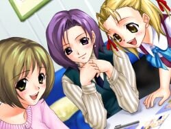 1girl 90s game_cg girlfriend joy_ride