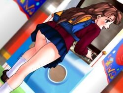 1girl 90s game_cg girlfriend joy_ride