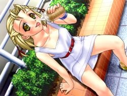 1girl 90s game_cg girlfriend joy_ride